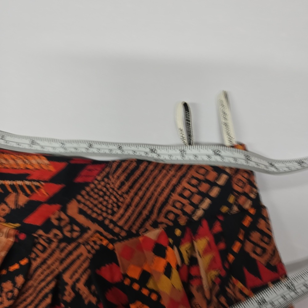 Nuwina Women Tribal Geometric Print Wide Leg Culottes Gaucho Pants Multi-Color - Picture 9 of 14